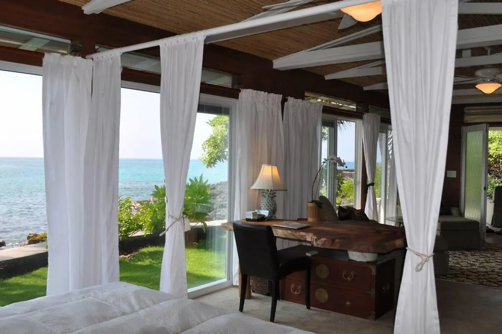 Little Piece Of Heaven- Oceanfront Private Home Kailua-Kona 0*,